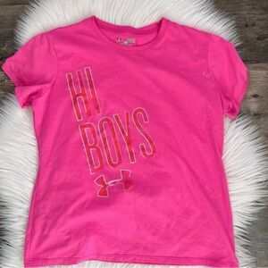 GIRLS UNDER ARMOUR SHIRT SIZE LARGE